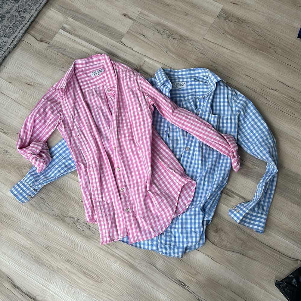 Camixa button down checkered top
